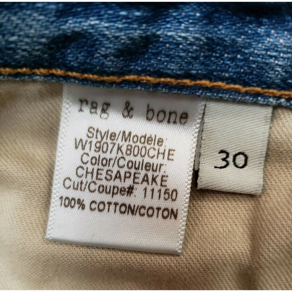 Rag & Bone Cut Off Jean Denim Shorts La Quinta Size 30 W 33 - Picture 7 of 9